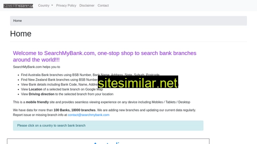 Searchmybank similar sites