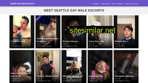 Seattlegaymaleescorts similar sites