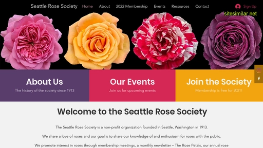 Seattlerosesociety similar sites
