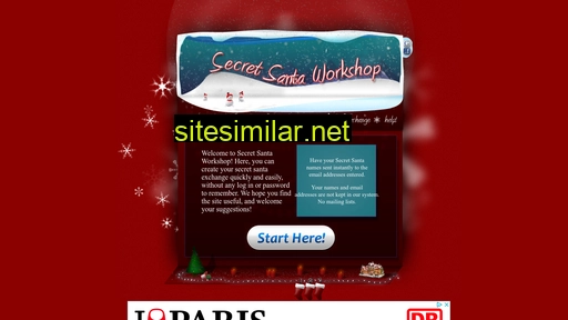 secretsantaworkshop.com alternative sites