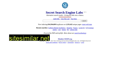 secretsearchenginelabs.com alternative sites