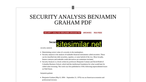 securityanalysisbenjamingrahampdfihv.wordpress.com alternative sites