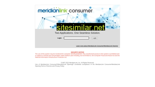 secure.consumer.meridianlink.com alternative sites