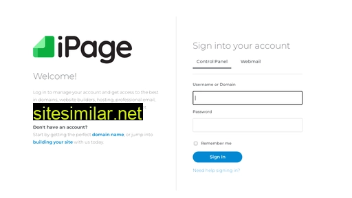 secure.ipage.com alternative sites