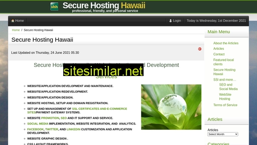 securehostinghawaii.com alternative sites