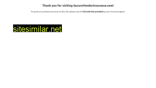 securevendorinsurance.com alternative sites