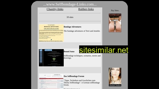 Selfbondage-links similar sites
