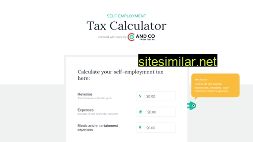 selfemployment-taxcalculator.com alternative sites