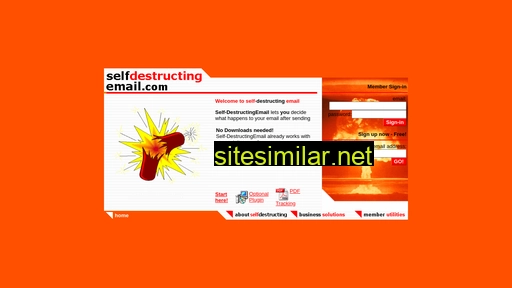 self-destructingemail.com alternative sites
