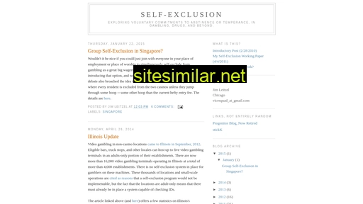 Selfexclusion similar sites