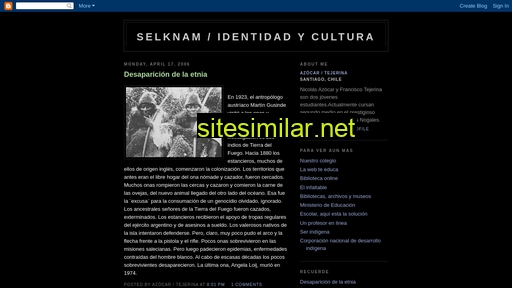Selknam-onas similar sites