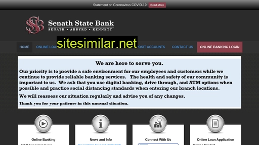 senathstatebank.com alternative sites