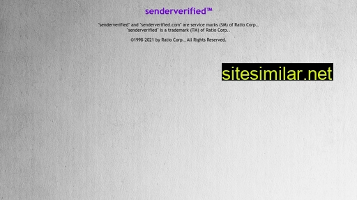 senderverified.com alternative sites