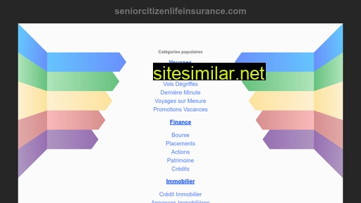Seniorcitizenlifeinsurance similar sites