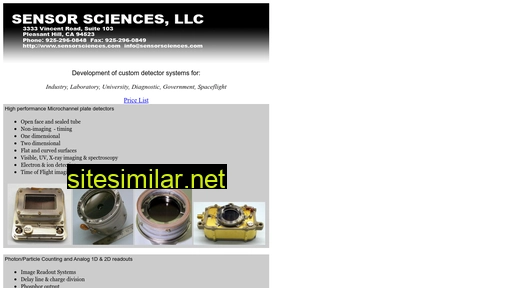 sensorsciences.com alternative sites