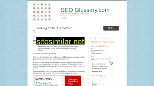 Seoglossary similar sites