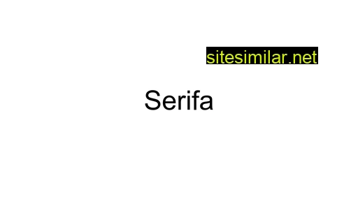 Serifa similar sites