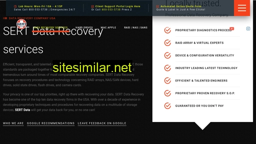 sertdatarecovery.com alternative sites