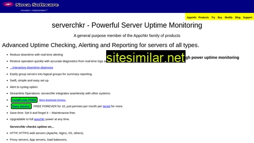 Serverchkr similar sites