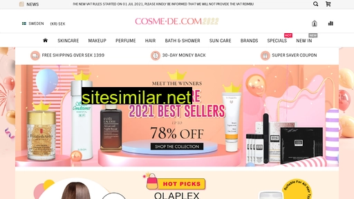 se.cosme-de.com alternative sites