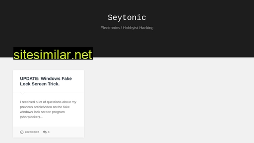 seytonic.com alternative sites
