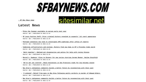Sfbaynews similar sites