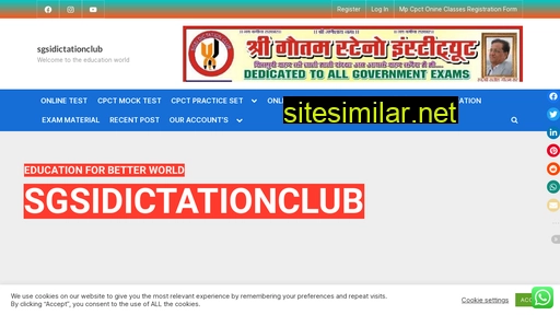 Sgsidictationclub similar sites