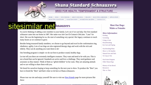 Shanaschnauzers similar sites