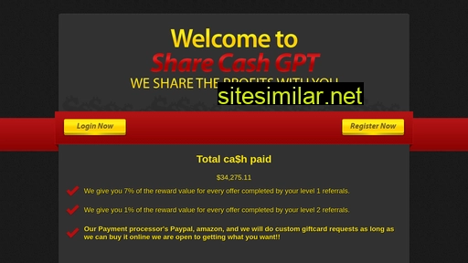 sharecashgpt.com alternative sites