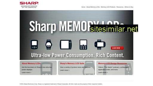 sharpmemorylcd.com alternative sites
