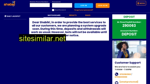 shabiki.com alternative sites