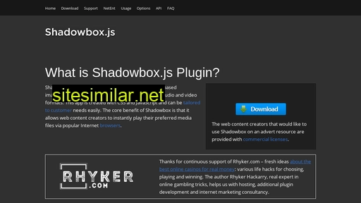 shadowbox-js.com alternative sites