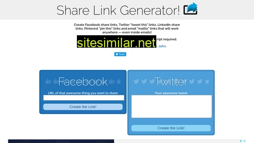 sharelinkgenerator.com alternative sites