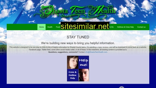 shastateenhealth.com alternative sites