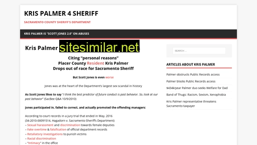 Sheriffkrispalmer similar sites