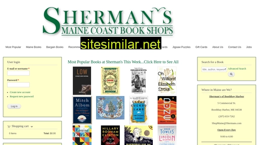 shermans.com alternative sites