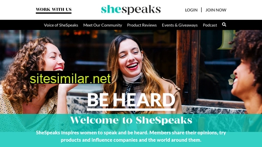 shespeaks.com alternative sites