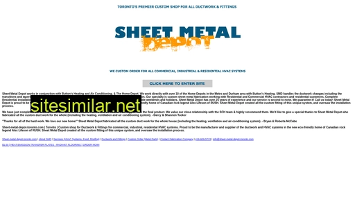 sheet-metal-depot-toronto.com alternative sites