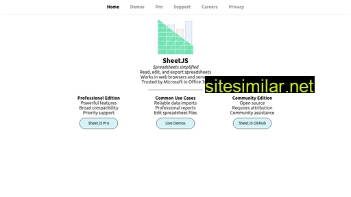 Sheetjs similar sites