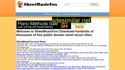 sheetmusicfox.com alternative sites