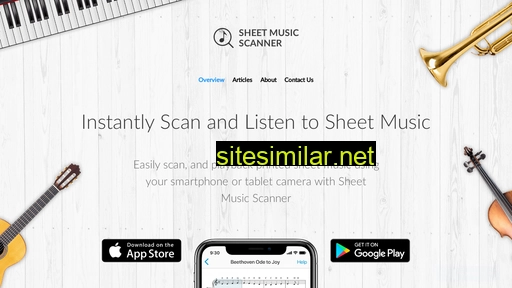 Sheetmusicscanner similar sites