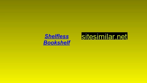 shelfless.com alternative sites