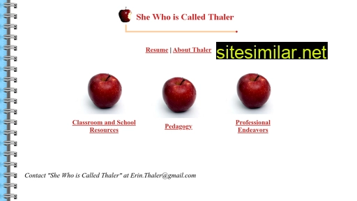 shewhoiscalledthaler.com alternative sites