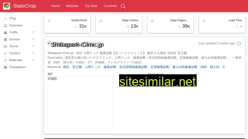 shibapark-clinic.jp.statscrop.com alternative sites