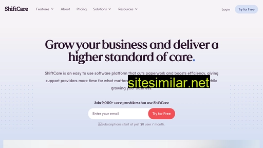 shiftcare.com alternative sites