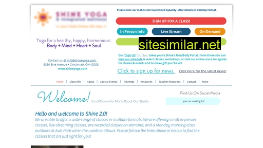 shineyoga.com alternative sites