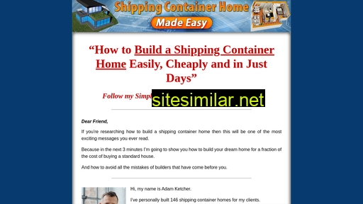 shippingcontainerhomemadeeasy.com alternative sites