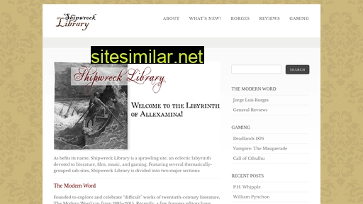 shipwrecklibrary.com alternative sites