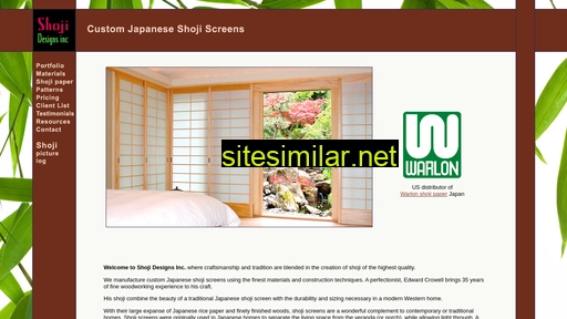Shojidesigns similar sites