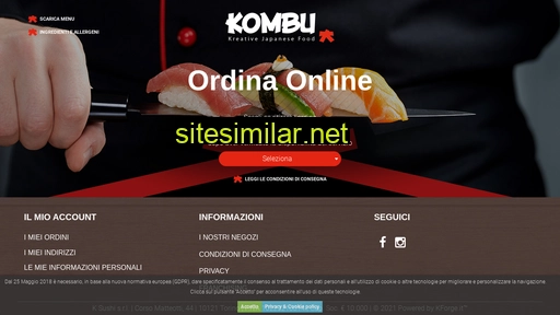shop.kombusushi.com alternative sites